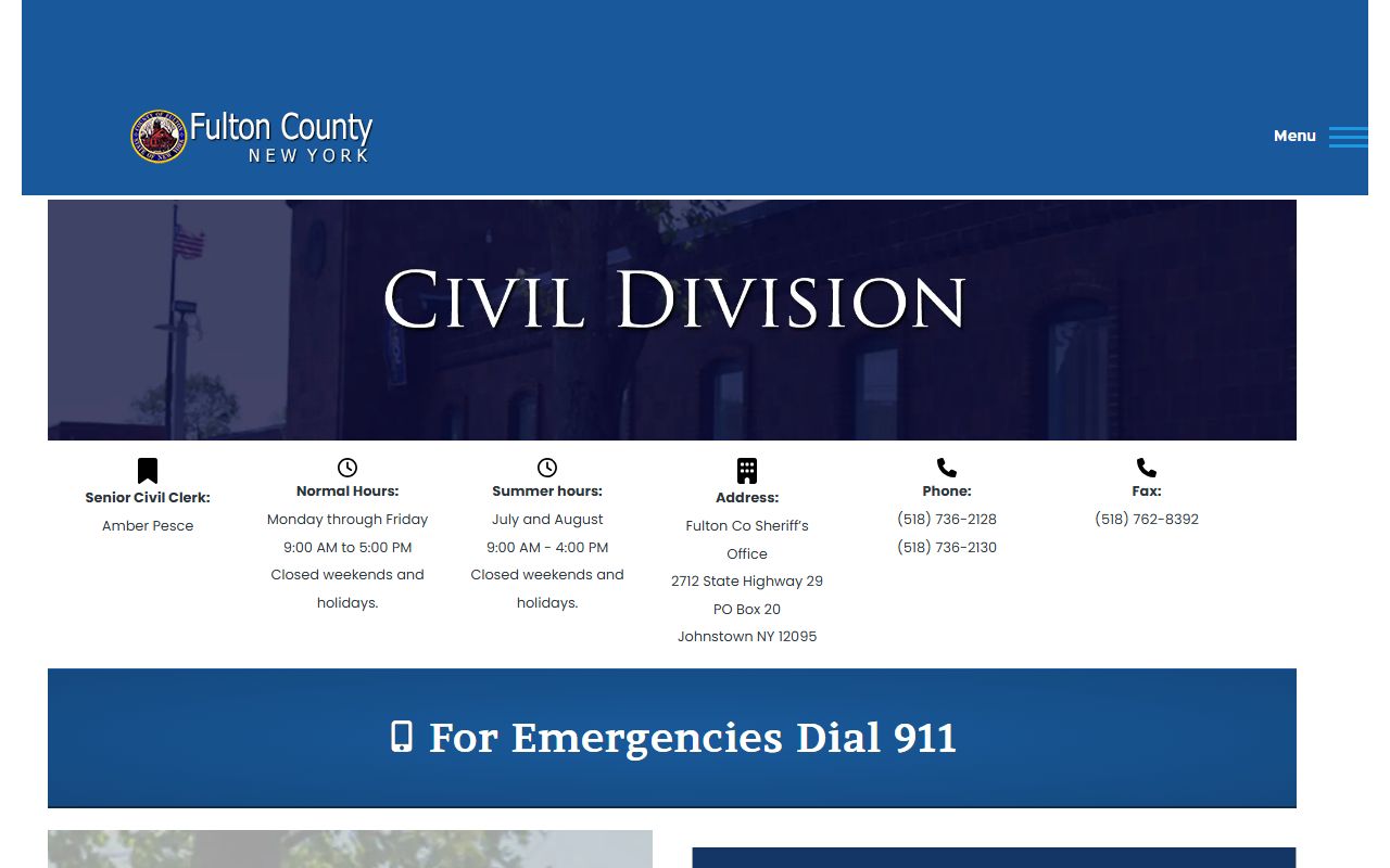 Fulton County Sheriff's Civil Division inmate records and FOIL request information